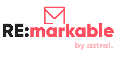 If you're not seeing this logo, it's super cool. It says RE:markable by astral.