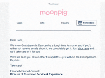 Moonpig sent a groovy email!