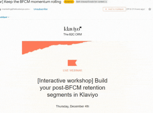 Klaviyo's smart email - see why I like it 