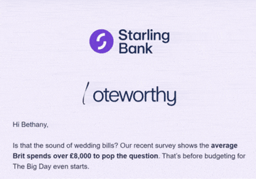 Let's take a look at Starling Bank's email newsletter...