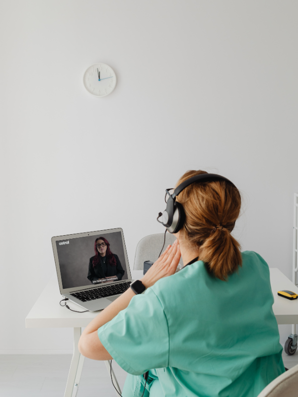 Image of someone watching the programme