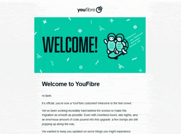 Today, I shared my experience of receiving a confusing welcome email from a broadband provider, uFiber, which I had never heard of before.